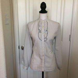 ⚡️Price Drop⚡️ ruffled button down shirt- vintage